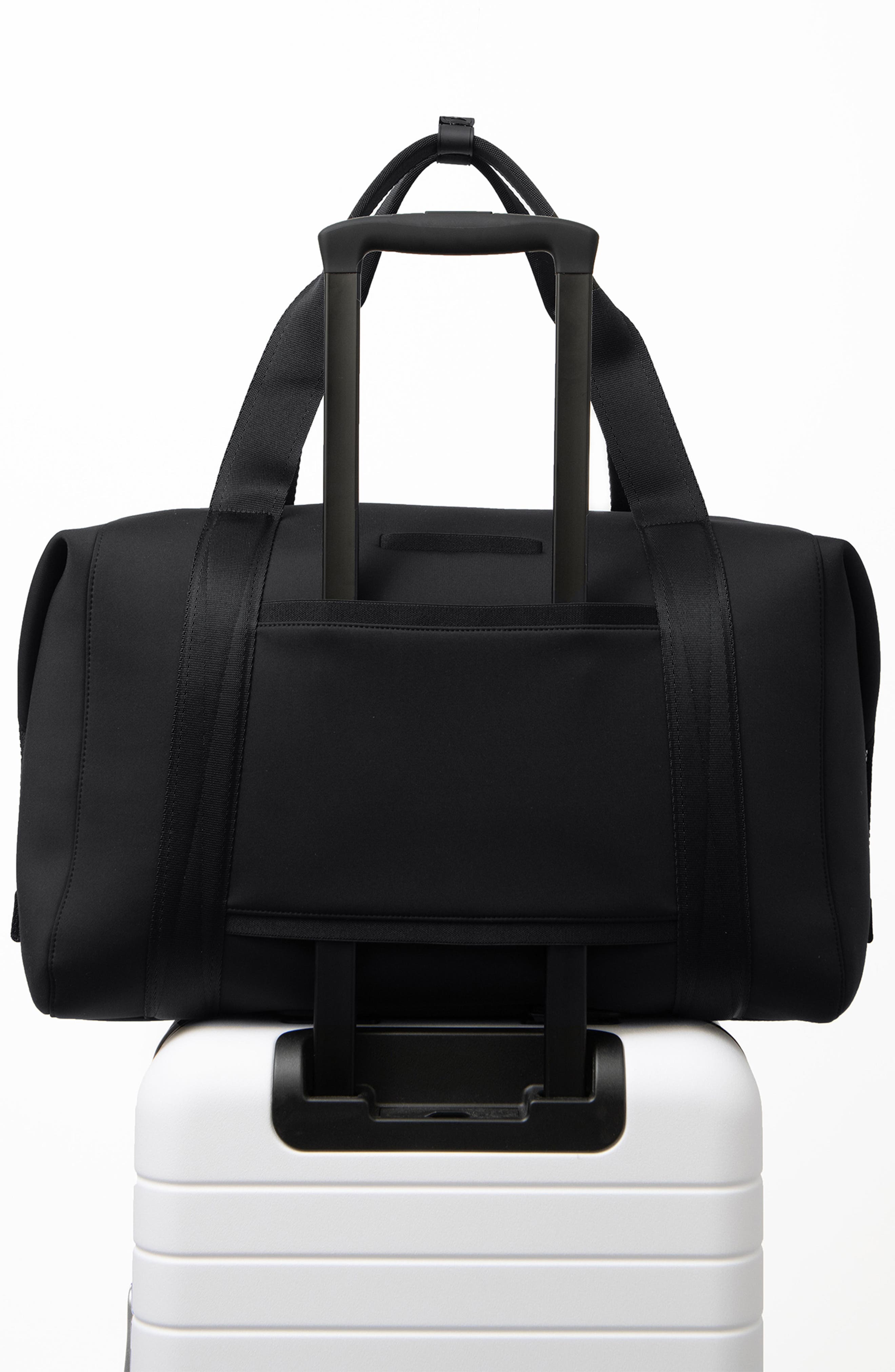 Dagne Dover Landon Extra Large Neoprene Carryall, Alternate, color, Onyx