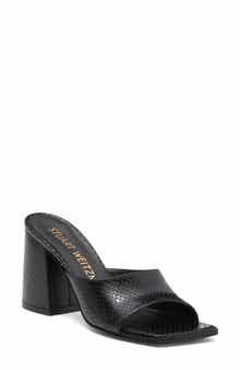 Stuart Weitzman Tia 85 Flare Block Sandal