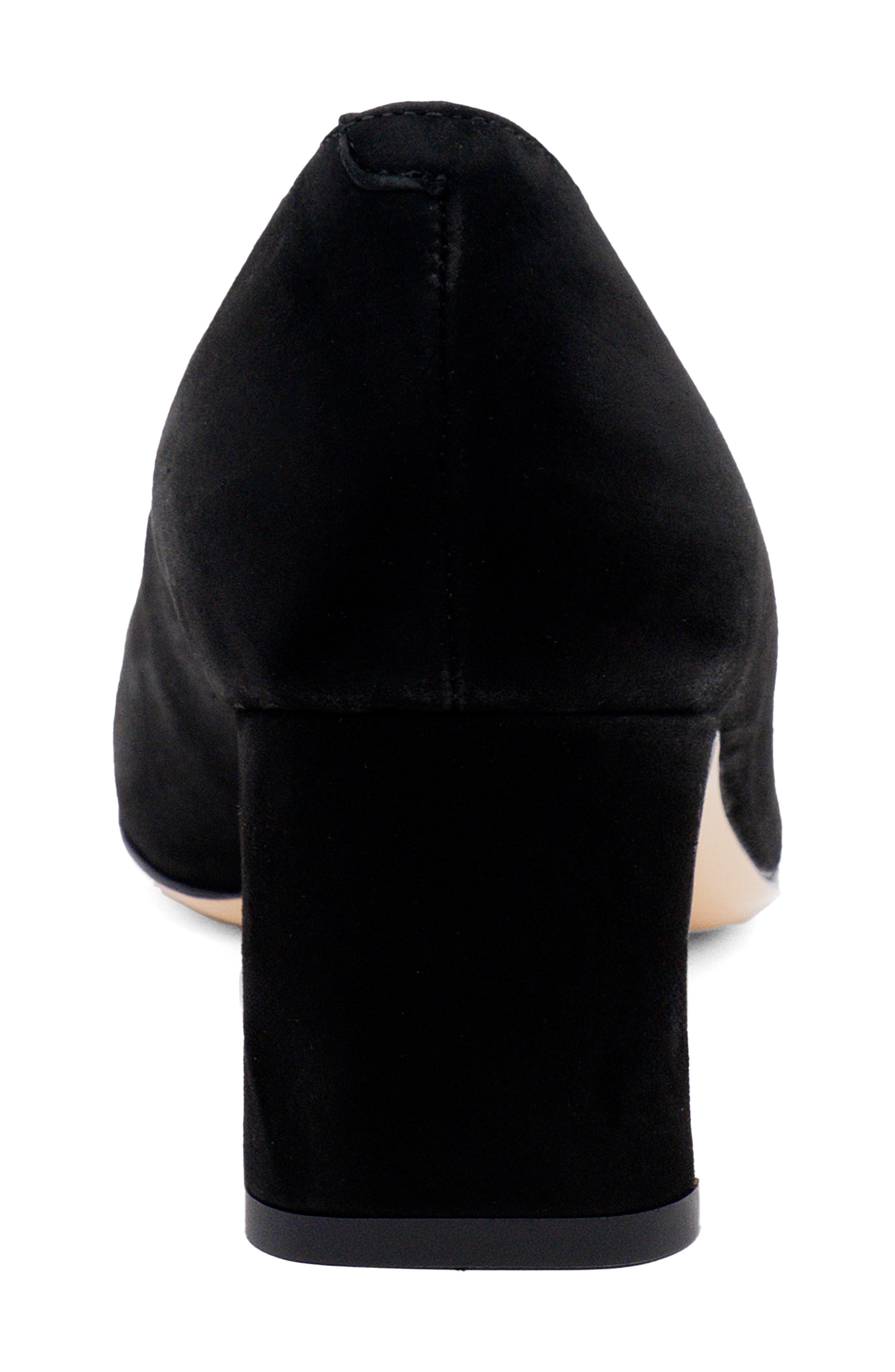 Serapide Cap Toe Pump, Alternate, color, BLACK SUEDE