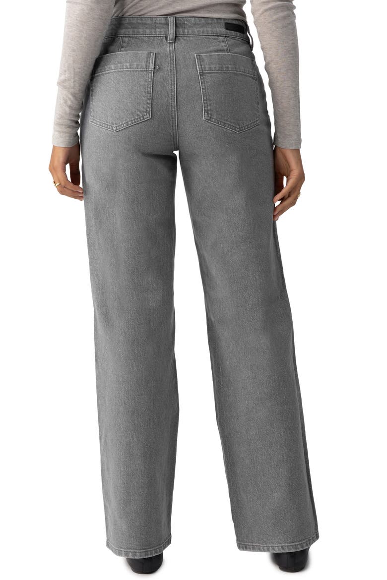 The Marine Patch Pocket Wide Leg Jeans, Alternate, color, ASPHALT