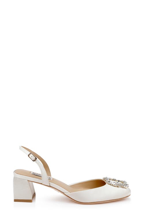Badgley Mischka Collection Vivia Slingback Pump In White