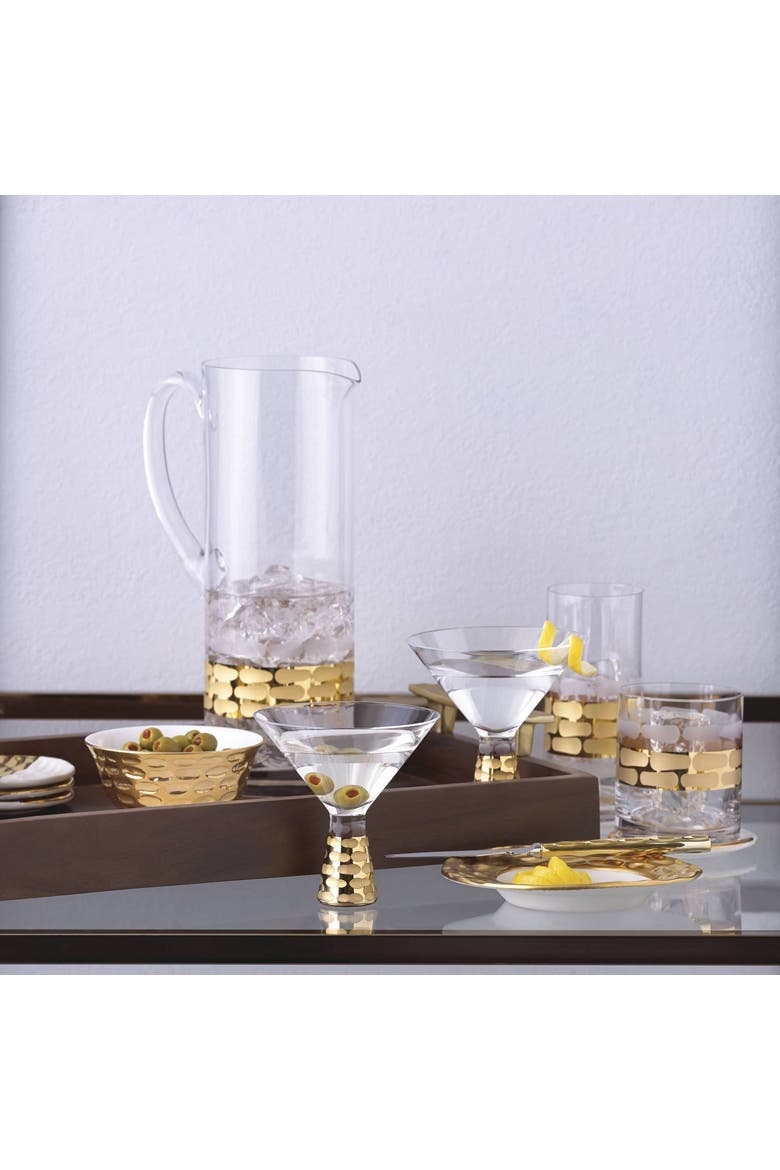 Truro Gold Glass Pitcher, Alternate, color, clear/gold