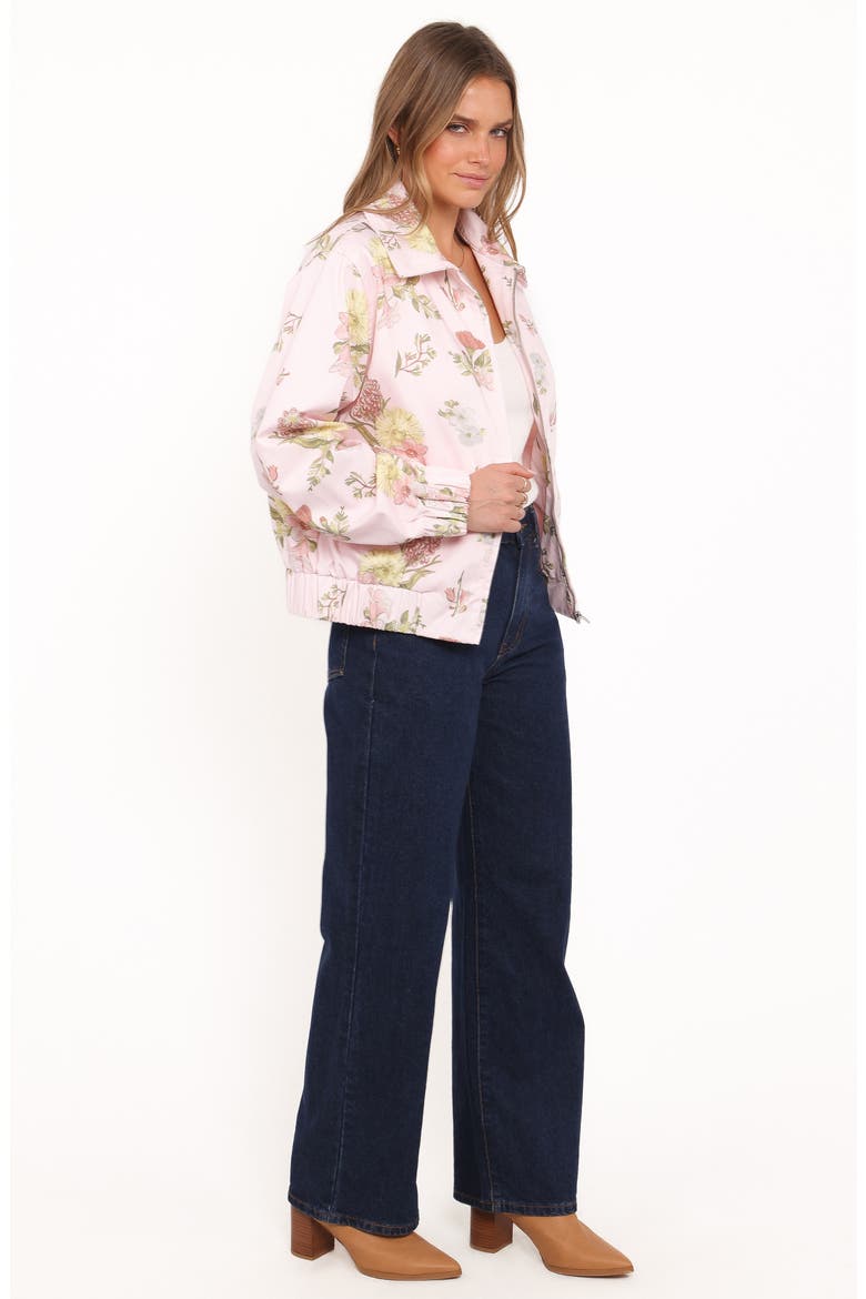 Calvin Floral Twill Jacket, Alternate, color, PALE PINK FLORAL
