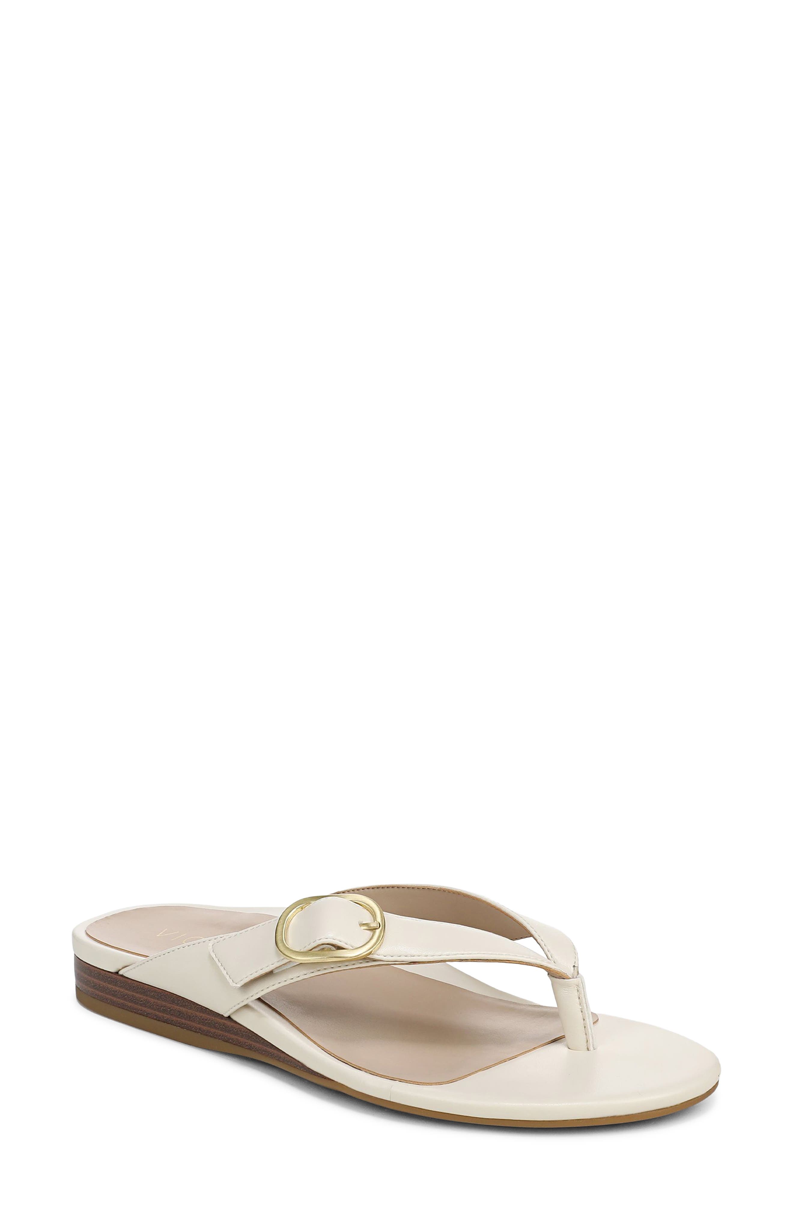 Vionic Ginny Flip Flop, Main, color, Ivory