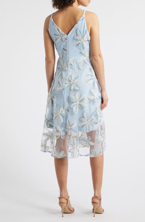 Sam Edelman Women's 3d Daisy Embroidered V-neck Midi Dress In Multi