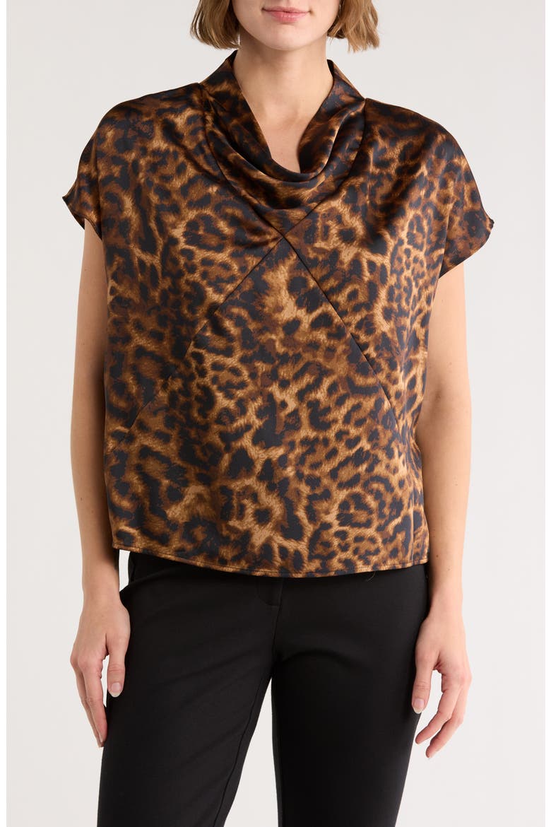 Cowl Neck Top, Main, color, TRUFFLE