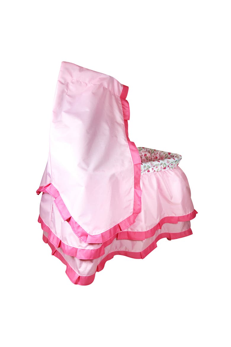 Deluxe Canopy Doll Bed, Pink & Floral, Fits Up to 18 Inches, Alternate, color, Pink