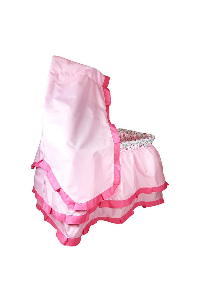 Lissi Deluxe Canopy Doll Bed, Pink & Floral, Fits Up to 18 Inches, Alternate, color, Pink