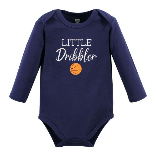 Hudson Baby Cotton Long-sleeve Bodysuits 3-pack In Multi