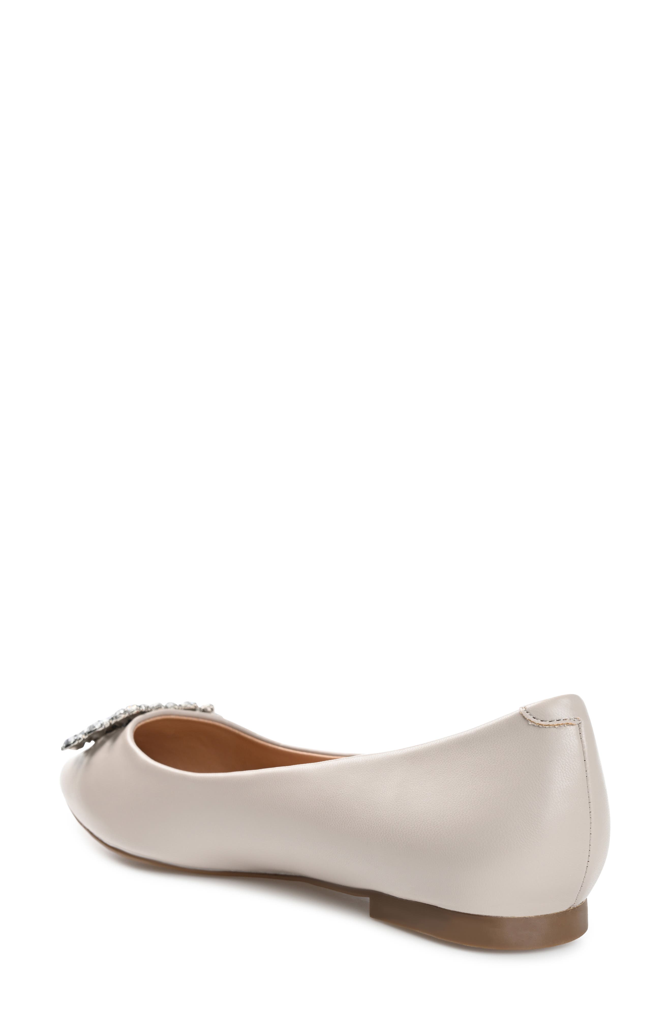 Journee Collection JOURNEE Renzo Embellished Flat, Alternate, color, Grey