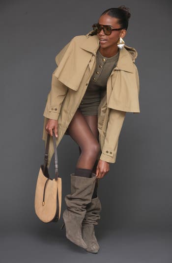 Hooded Cape Raincoat