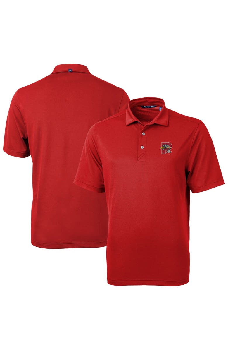 Cutter & Buck Men's Cutter & Buck Red Portland Sea Dogs Virtue Eco Pique Recycled Polo, Main, color,