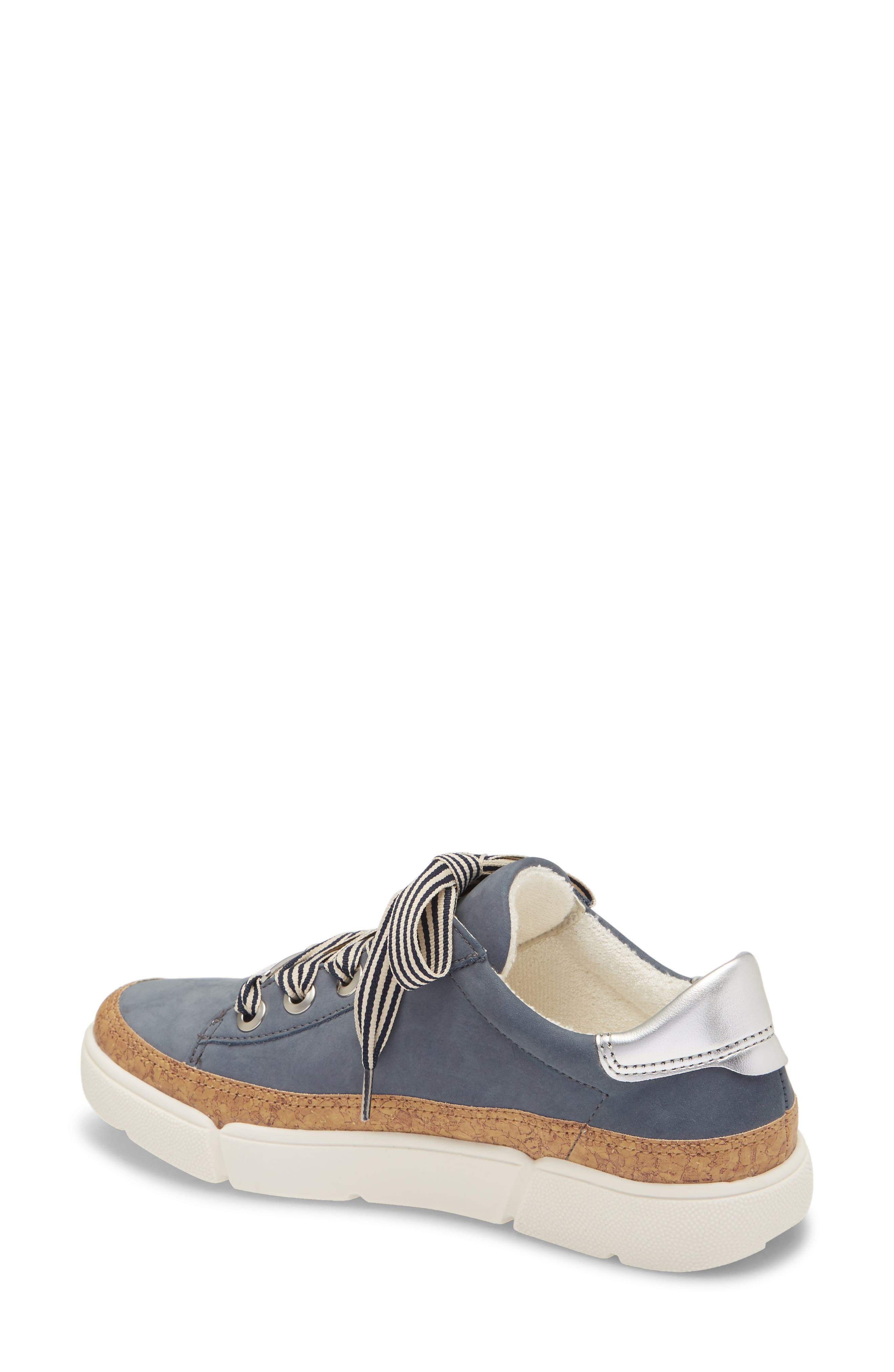 Renata Sneaker, Alternate, color, JEANS NUBUCK LEATHER