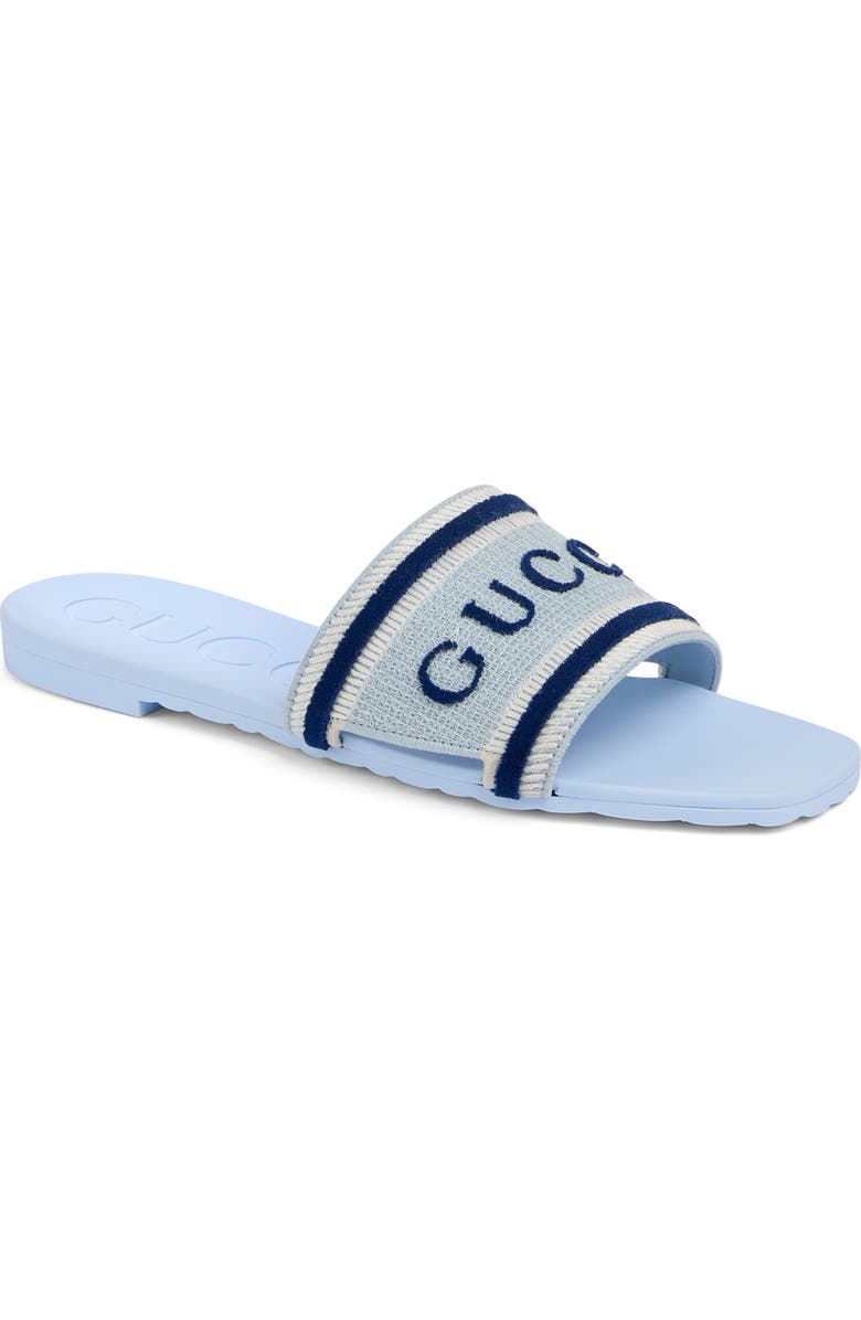 Gucci Luna Slide Sandal, Main, color, Blue