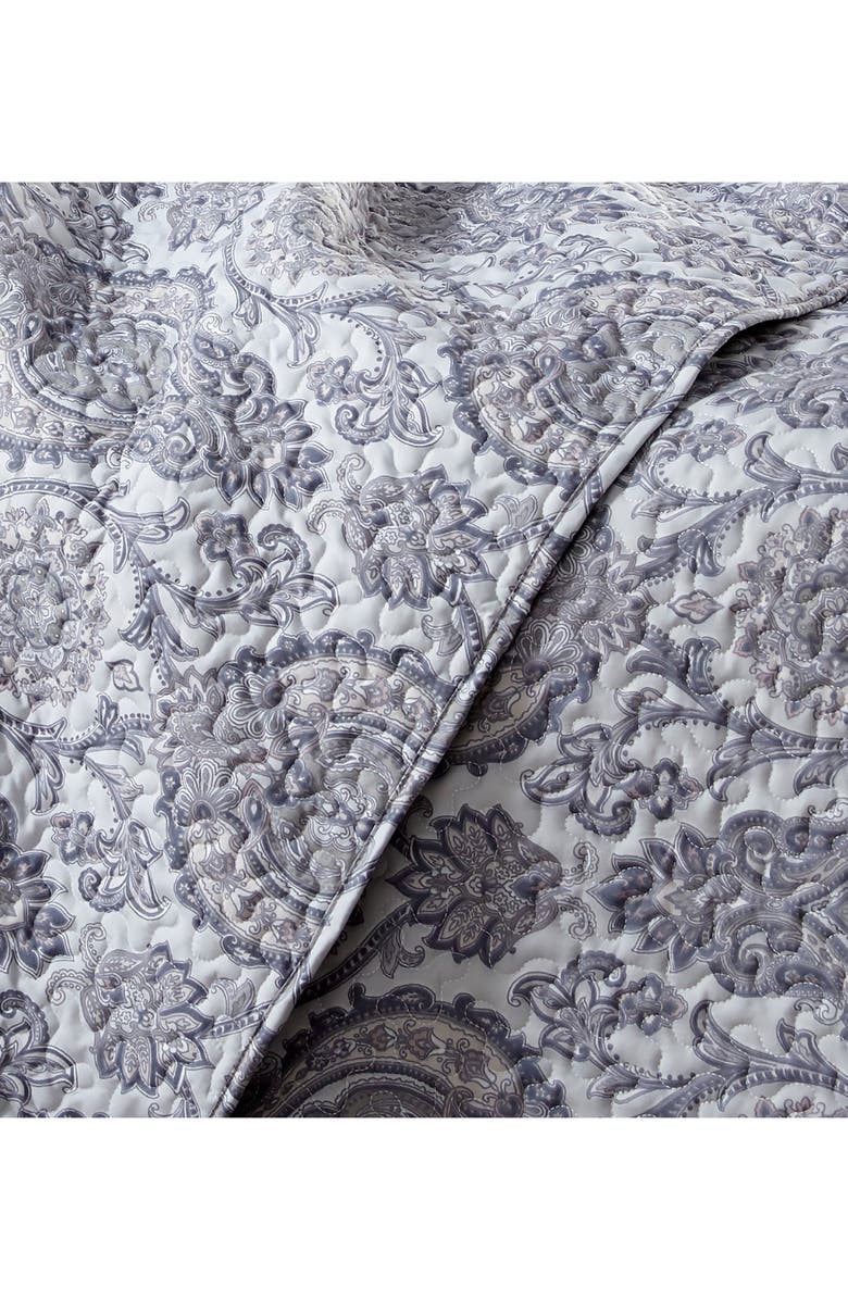SOUTHSHORE FINE LINENS Luxury Premium Collection Ultra Quilt Set, Alternate, color, Paisley Grey