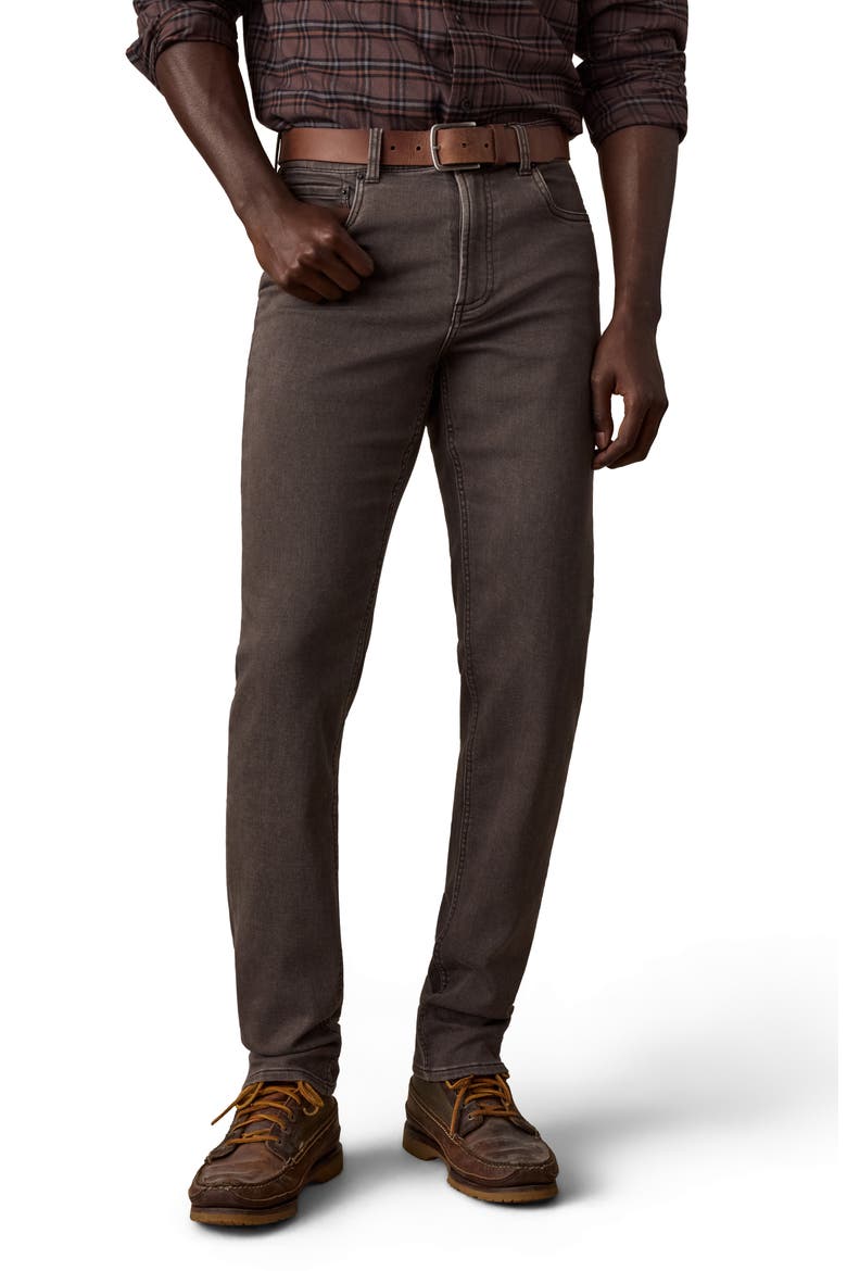 Terry Five-Pocket Stretch Pants, Main, color, COAST BROWN