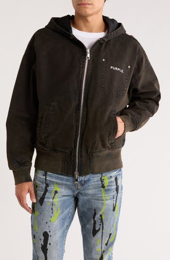 Canvas Zip-Up Hoodie