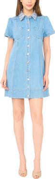 CeCe Denim Shirtdress