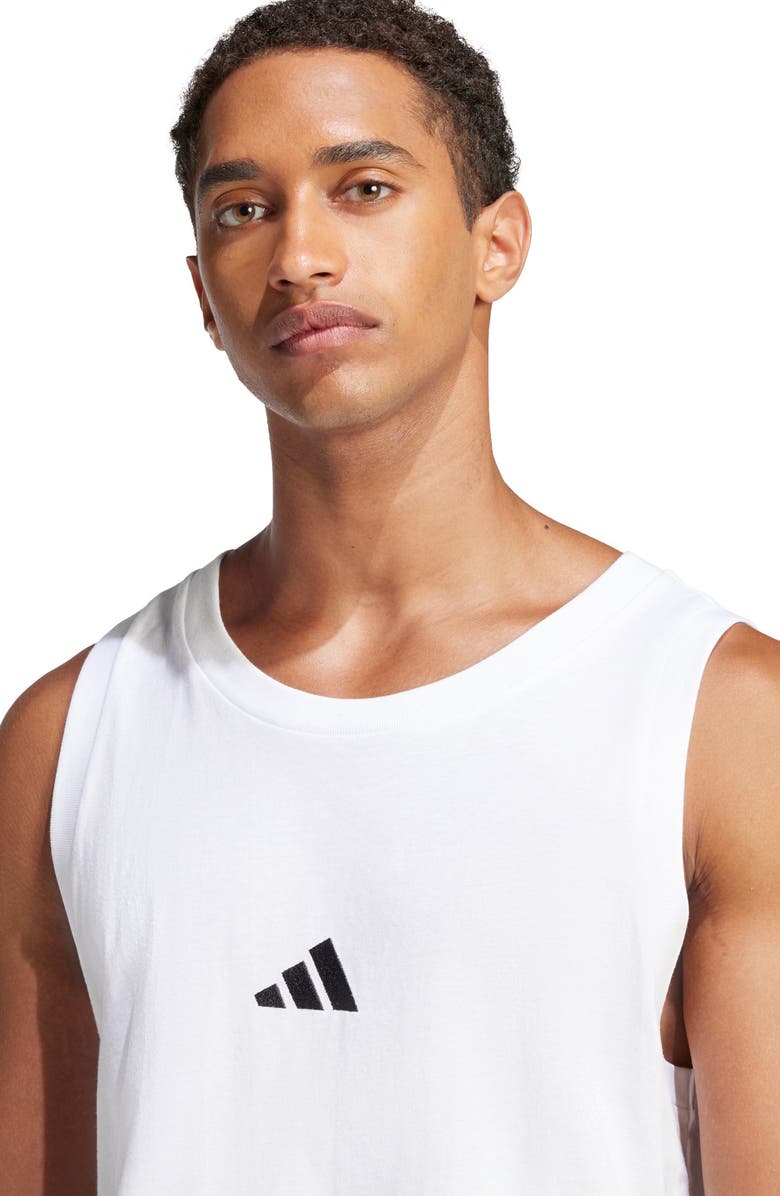 adidas Logo Graphic Tank, Alternate, color, White/ Black