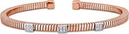 Julianna B. 3/8 CTW Cubic Zirconia Station Bangle Bracelet