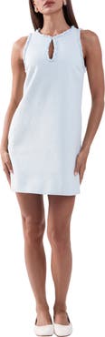 English Factory Textured Sleeveless Minidress