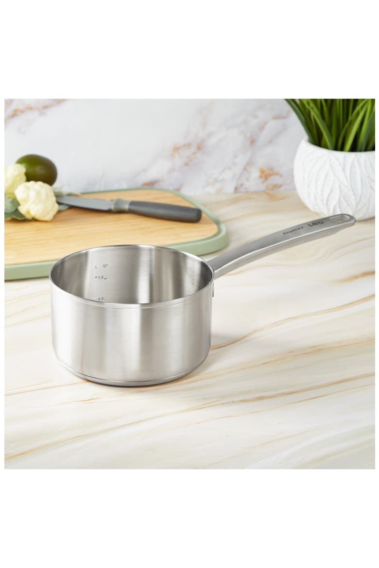 Leo Graphite 1.7-Quart Saucepan, Alternate, color, GREY