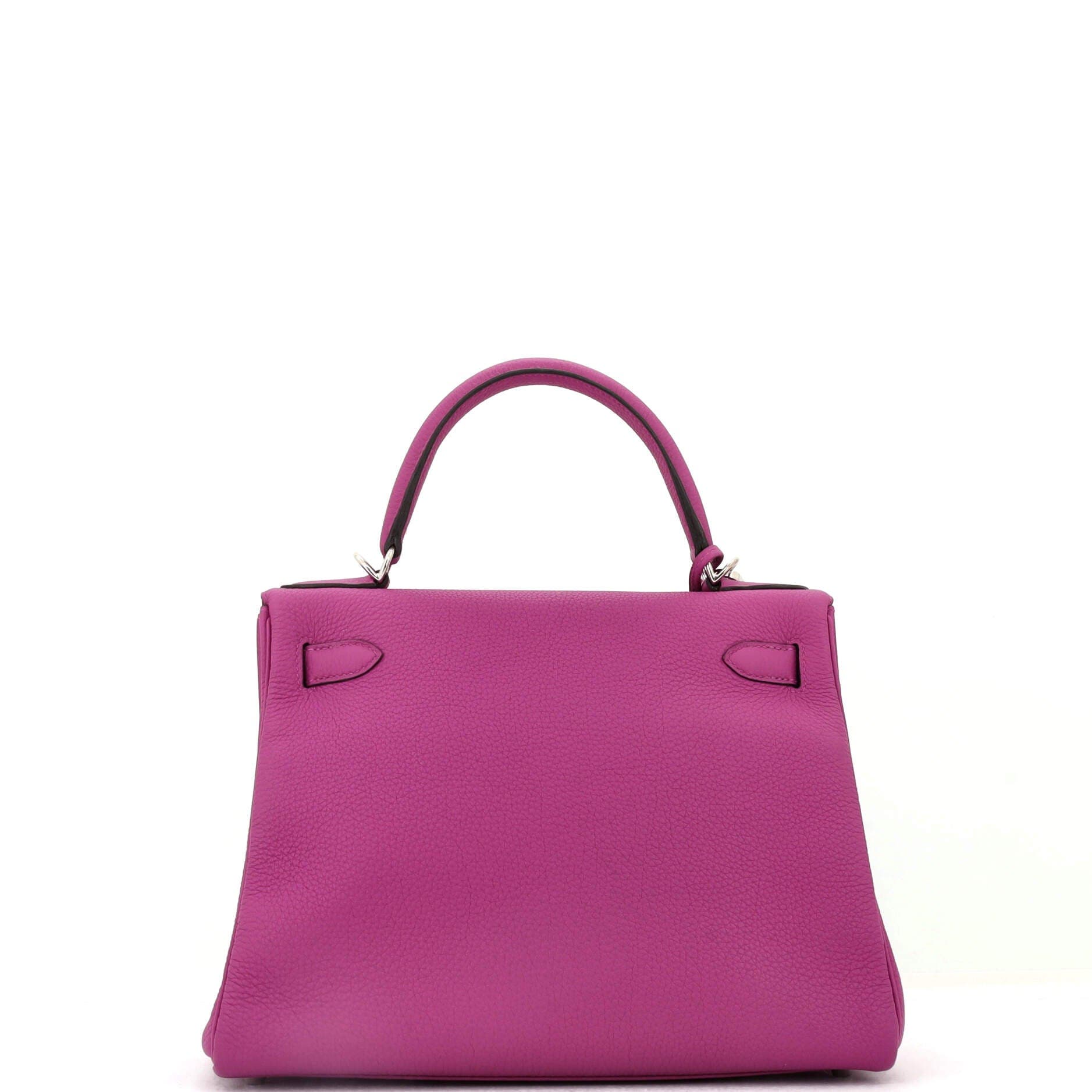 Pre-Owned Hermes Kelly Handbag Pink Togo with Palladium Hardware 28, Alternate, color, Rose Pourpre