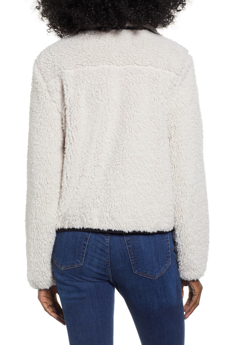 Soho Faux Shearling Jacket, Alternate, color, CREME
