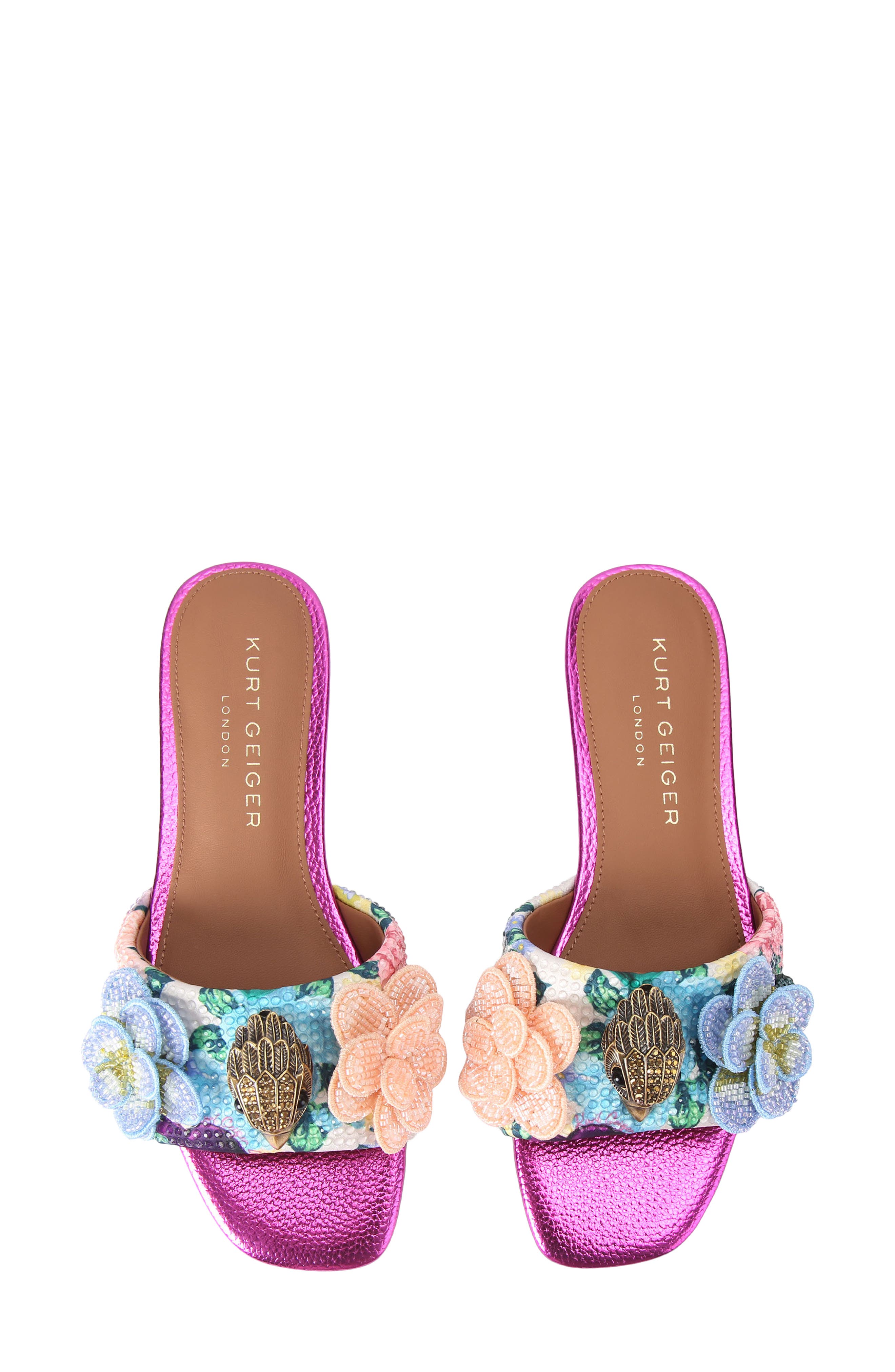 Kensington Slide Sandal, Alternate, color, WHITE FLORAL MULTI