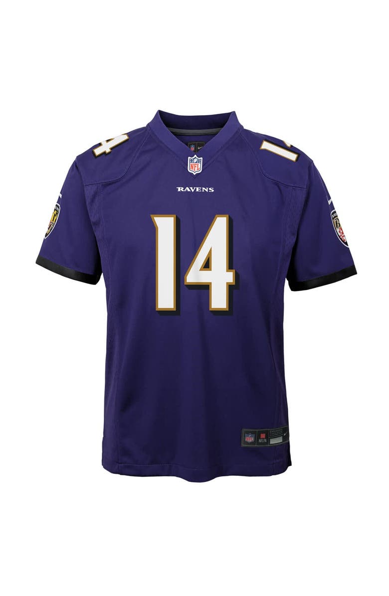 Nike Youth Nike Kyle Hamilton Purple Baltimore Ravens Team Game Jersey, Alternate, color, Purple