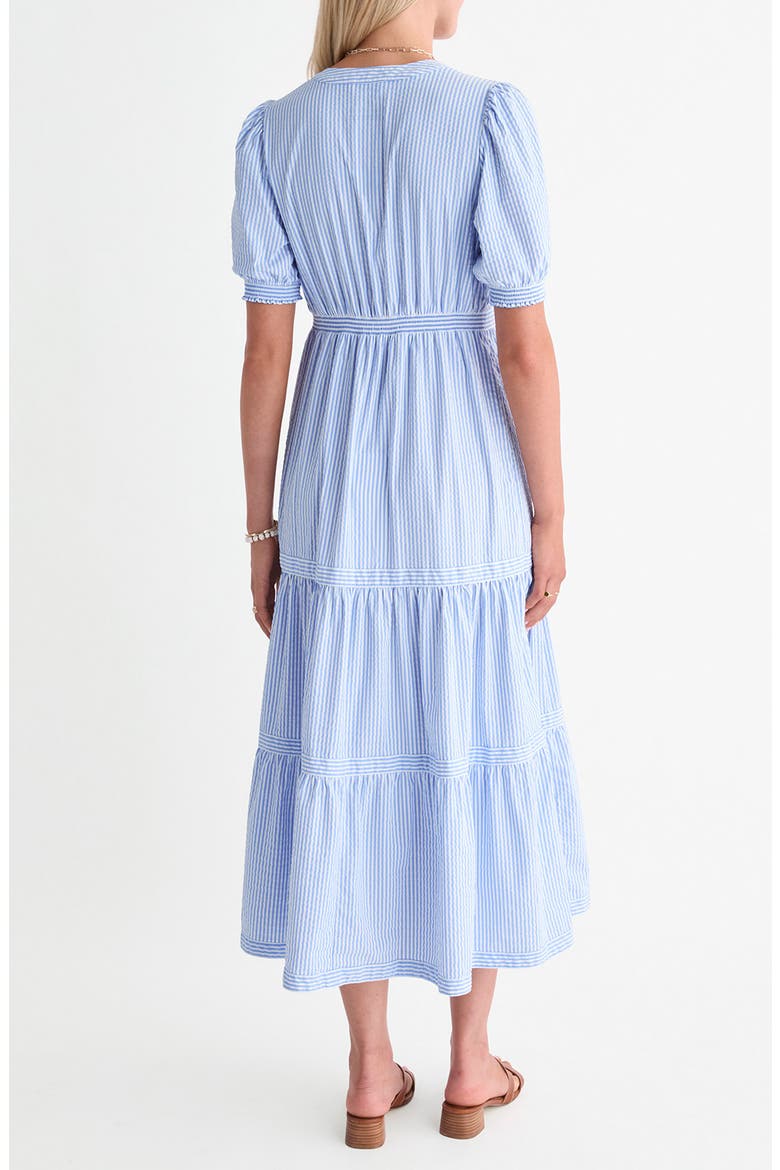 Harbor Midi Dress, Alternate, color, BREAKER BLUE/ WHITE