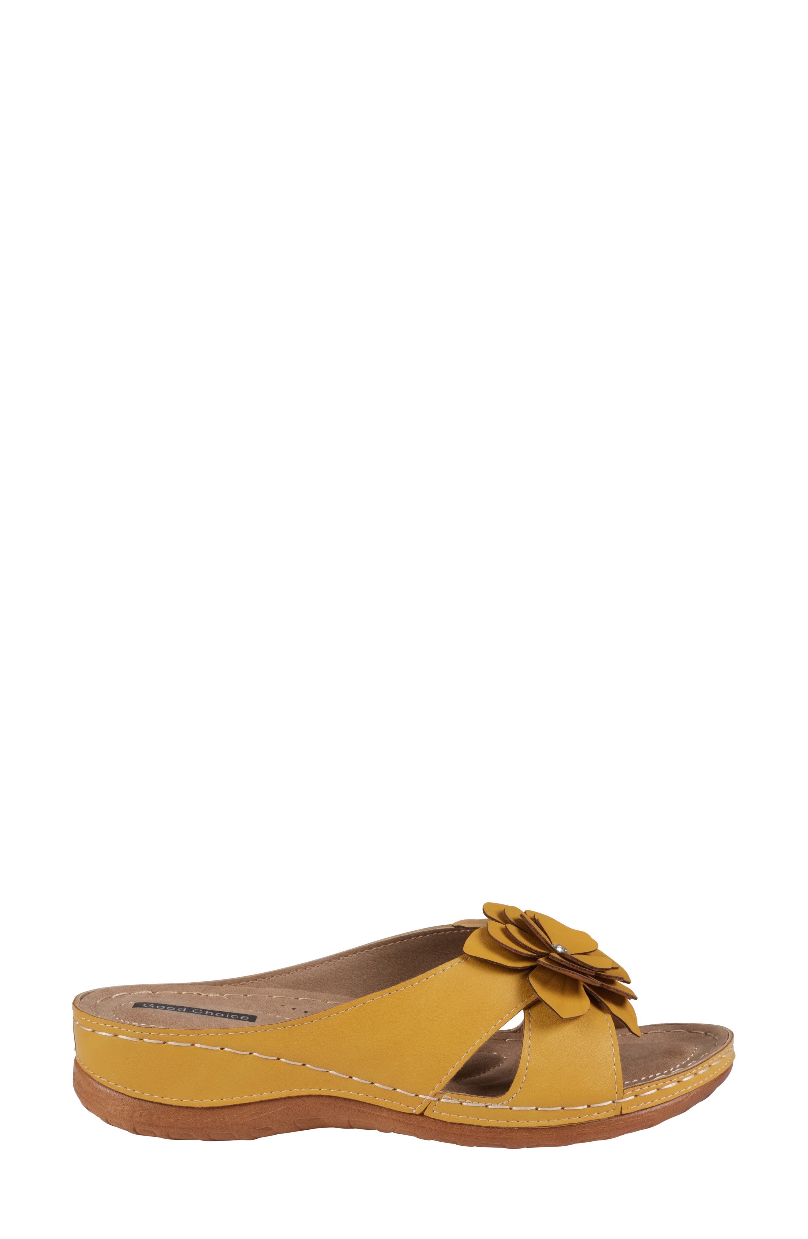 Joy Flower Sandal, Alternate, color, YELLOW