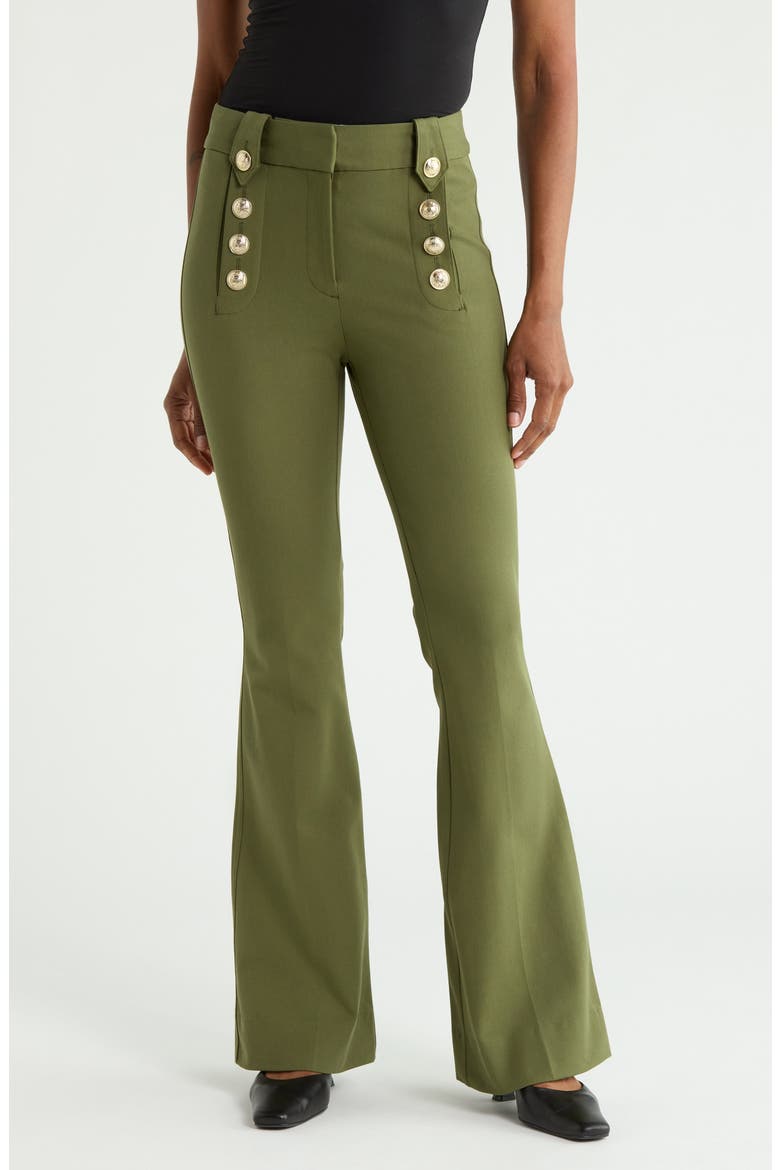 Robertson Flare Trousers, Main, color, FATIGUE