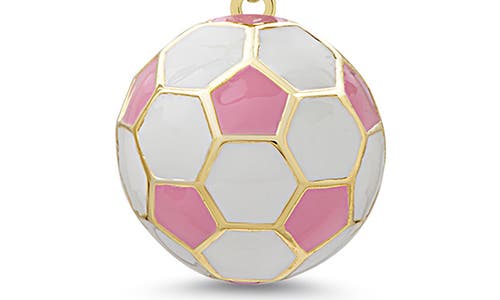Lily Nily 3d Soccer Ball Necklace In Pink