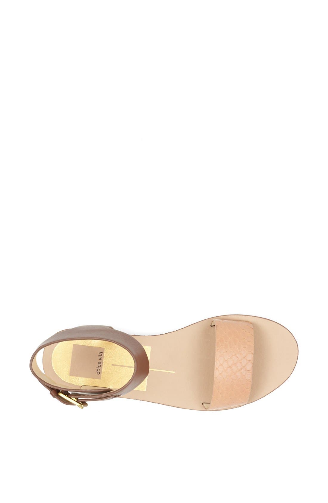 'Naria' Sandal, Alternate, color, BROWN