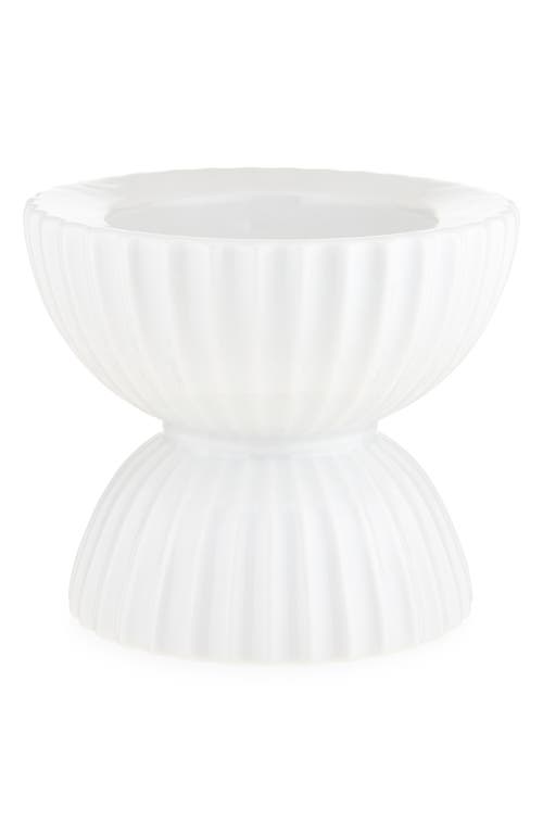 Lyngby Porcelaen Tura 4-inch Candleholder In White
