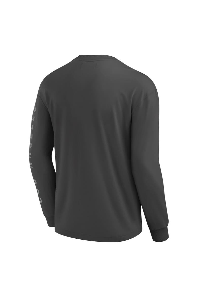 Men's Fanatics Gray Los Angeles Lakers Elements Future Ground Tonal Info Long Sleeve T-Shirt, Alternate, color, Gray
