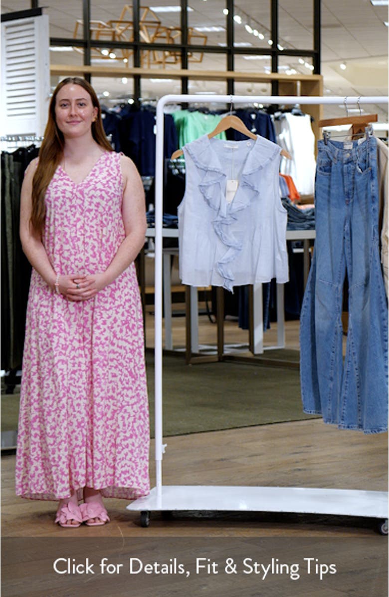 Hilda Pintucked Sleeveless Organic Cotton Top, sales video thumbnail