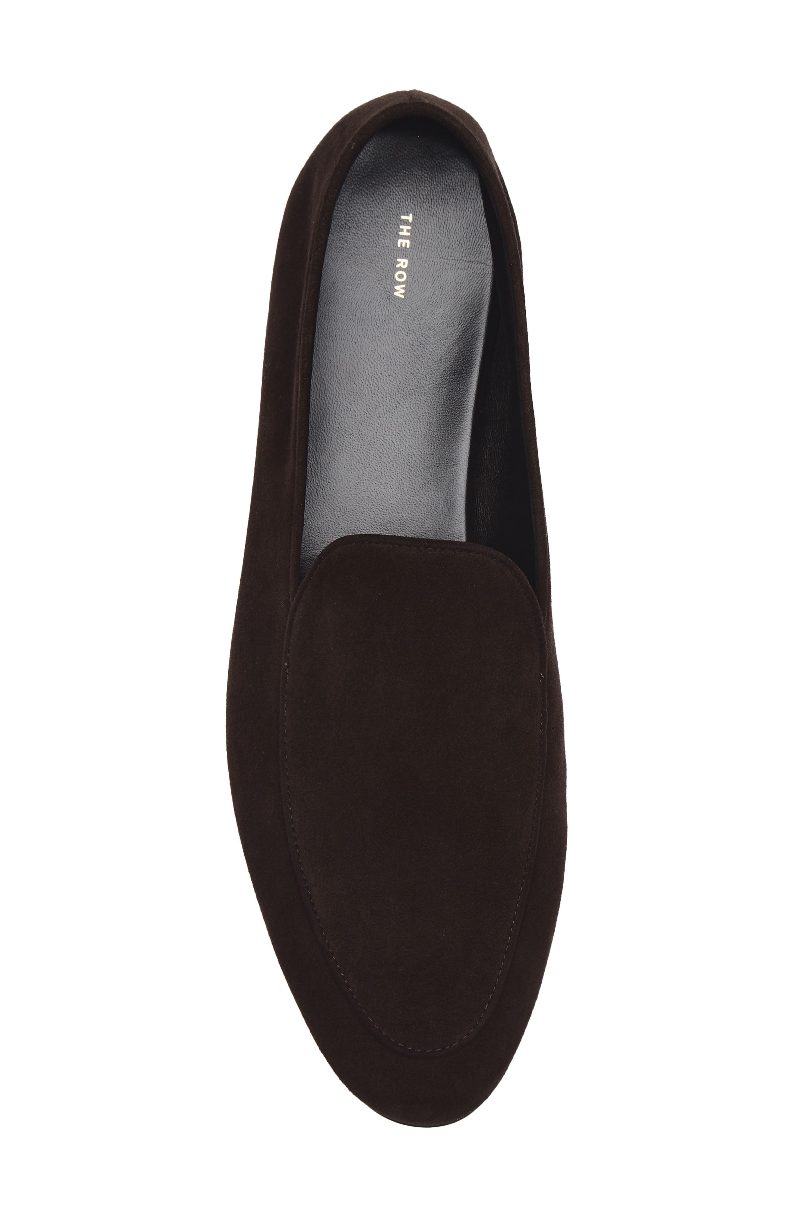 The Row Awar Loafer Flat, Alternate, color, Lacquer Brown