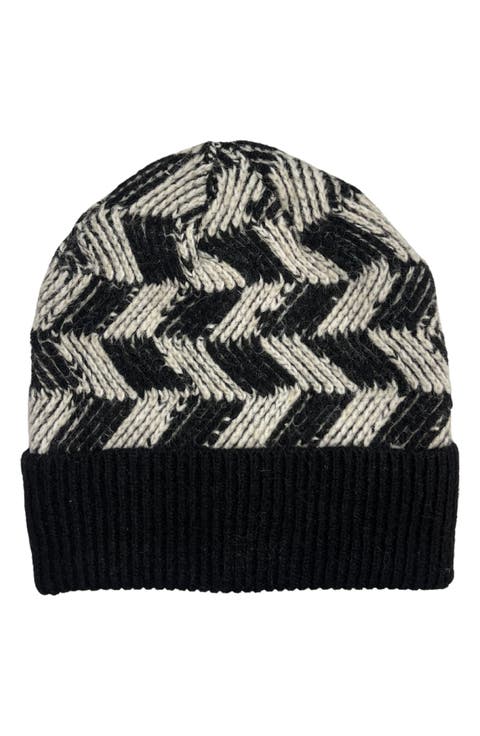 Zigzag Knit Beanie