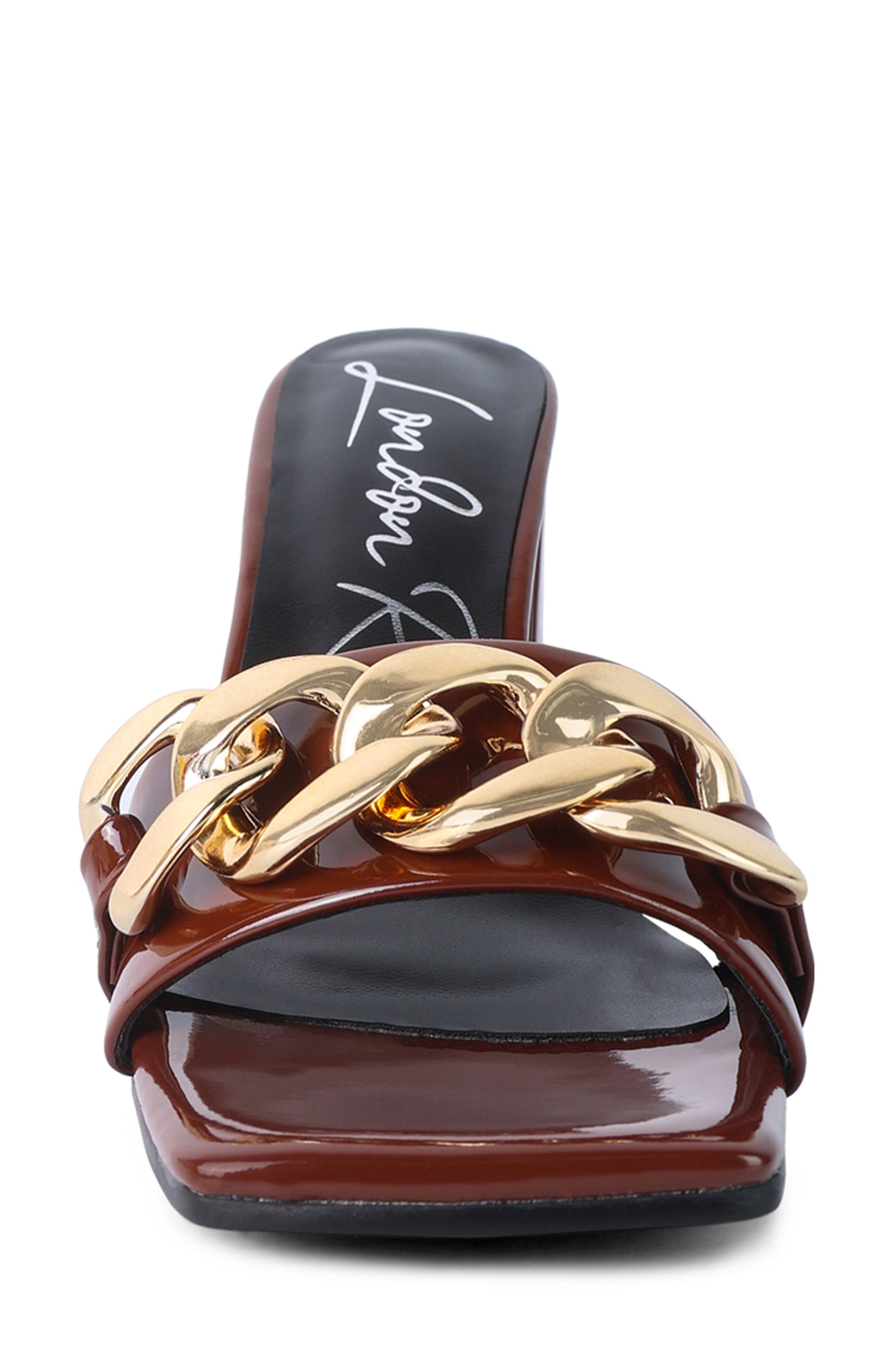 LONDON RAG Playdoll Metal Chain Sandal, Alternate, color, 