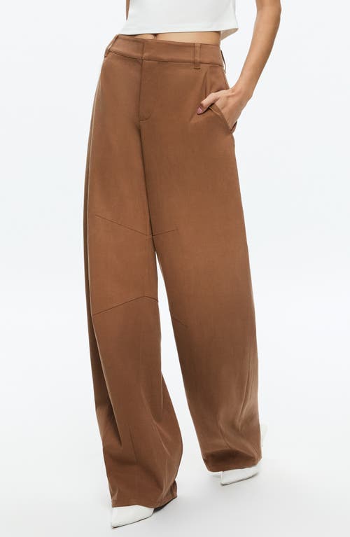 Alice And Olivia Alice + Olivia Porter Low-rise Balloon Trouser In Camel