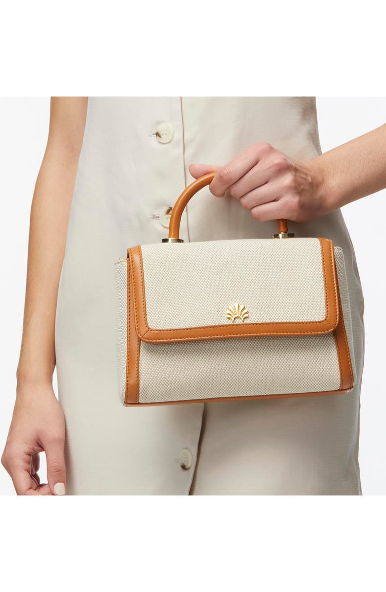 Lele Sadoughi Tabitha Top Handle Crossbody, Alternate, color, Saddle Brown 200