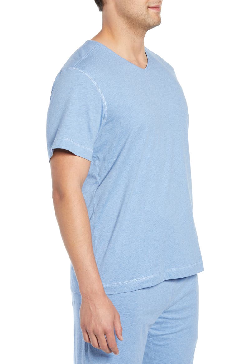 V-Neck Peruvian Pima Cotton T-Shirt, Alternate, color, BLUE