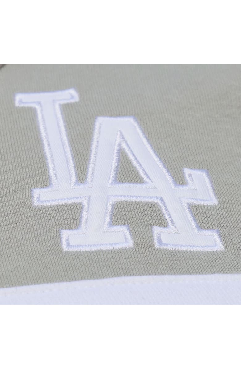 Mitchell & Ness Men's Mitchell & Ness  Gray Los Angeles Dodgers Cooperstown Collection Thunderstorm Head Coach Hoodie, Alternate, color, Gray