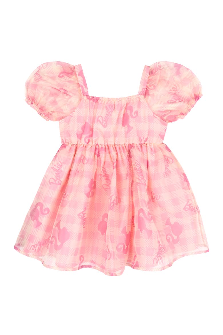 Short Sleeve Flare Dress, Alternate, color, Barbie Pink