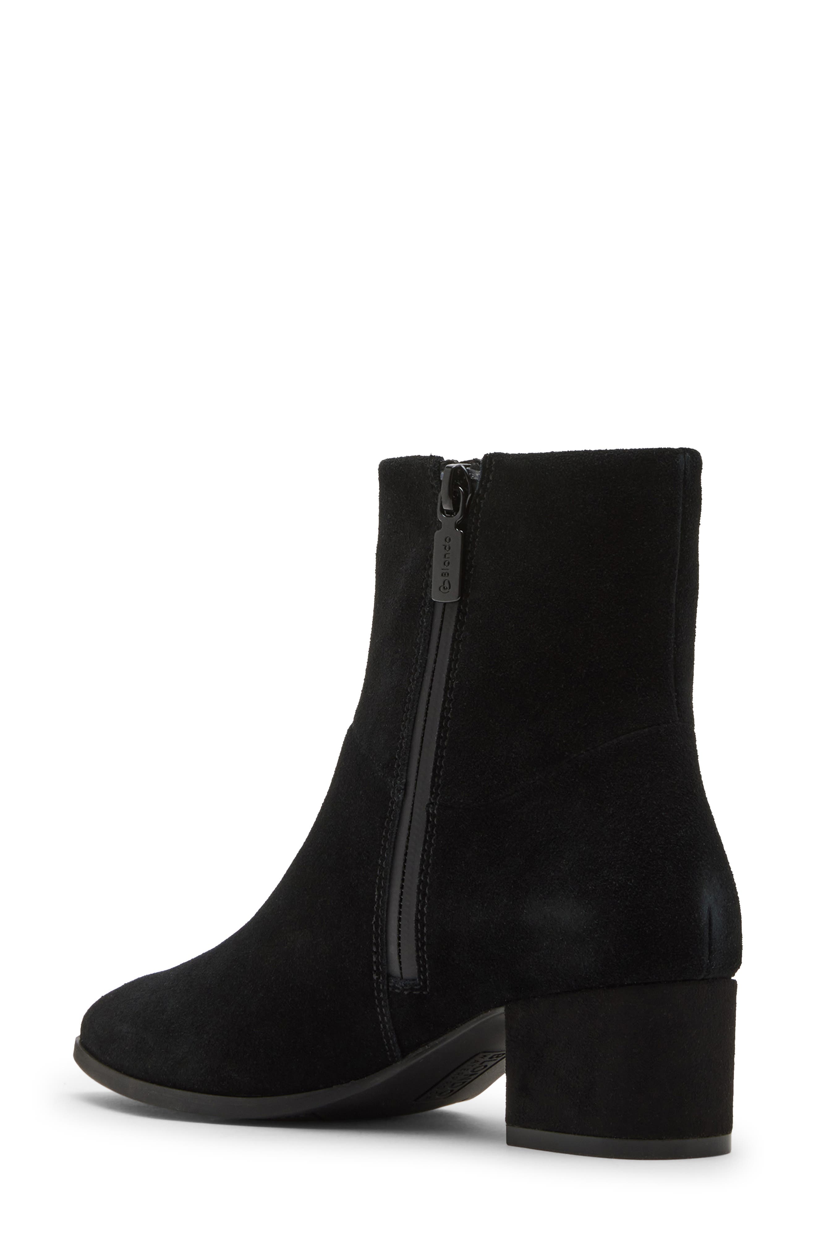 Blondo Arena Pointed Toe Waterproof Bootie, Alternate, color, Black Suede
