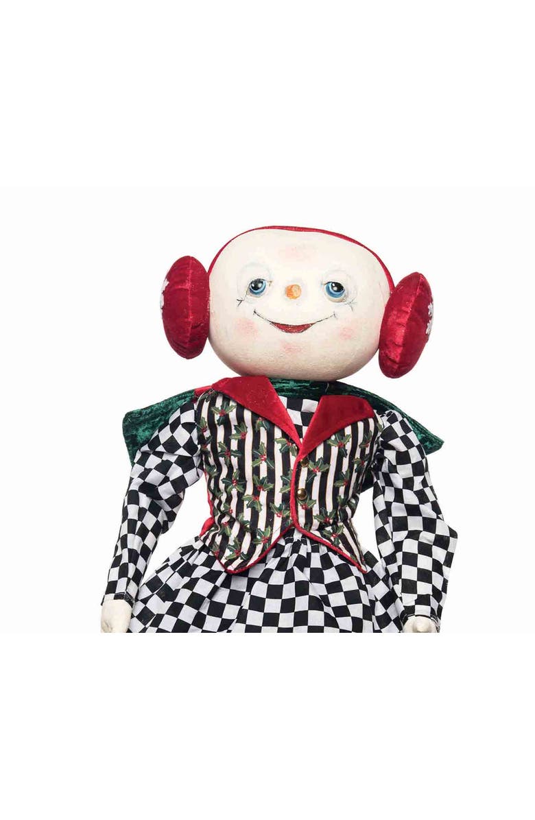 Gallerie II Silvia Snowman Figurine, Alternate, color, Black