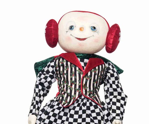 Gallerie Ii Silvia Snowman Figurine In Multi