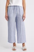 Caslon® Wide Leg Crop Linen Pants